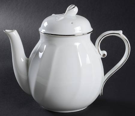 Wedding Band Platinum Teapot & Lid