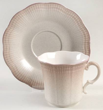 Welcome Flat Cup & Saucer Set by Mikasa