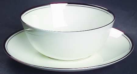 Wellesley Flat Cream Soup Bowl & Saucer Set