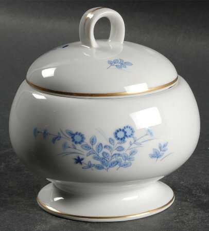 Westwind Blue Sugar Bowl & Lid