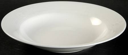 White Crocus Rim Soup Bowl by Mikasa
