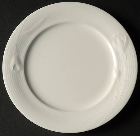 White Crocus Salad Plate