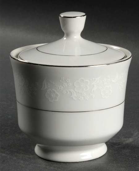 White Designs Sugar Bowl & Lid