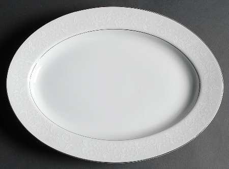 White Designs 14" Oval Serving Platter