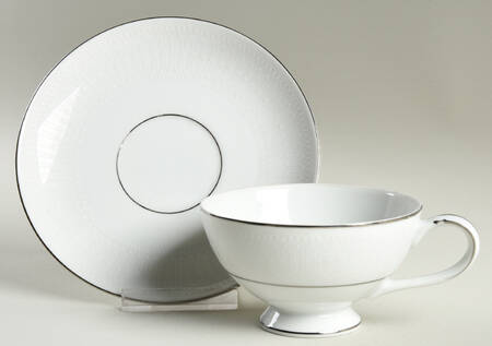 White House Footed Cup & Saucer Set by Mikasa
