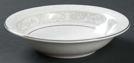 White Lace Rim Fruit/Dessert (Sauce) Bowl by Mikasa