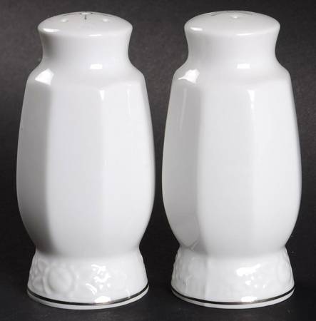 White Lace Salt & Pepper Set by Mikasa