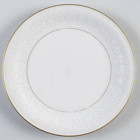 White Lace Salad Plate