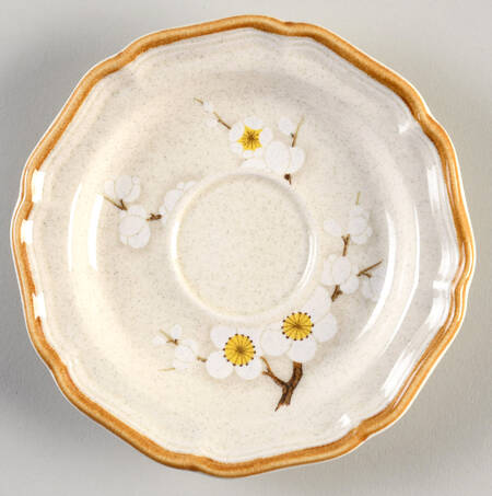 White Petals Saucer