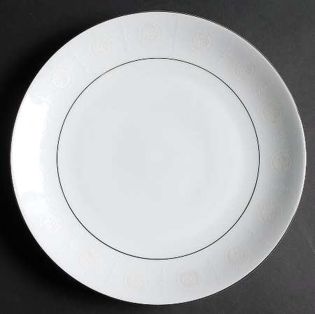 White Rose 12" Chop Plate (Round Platter)