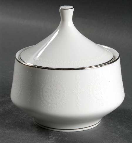 White Rose Sugar Bowl & Lid