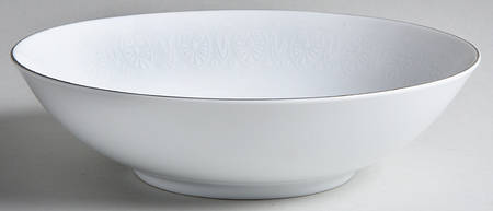 White Shield 9" Round Vegetable Bowl