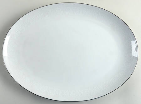White Shield 16" Oval Serving Platter by Mikasa