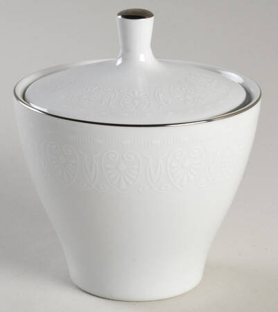 White Shield Sugar Bowl & Lid