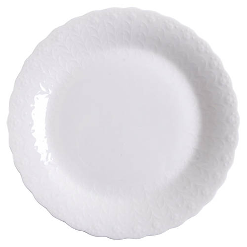 White Silk Salad Plate