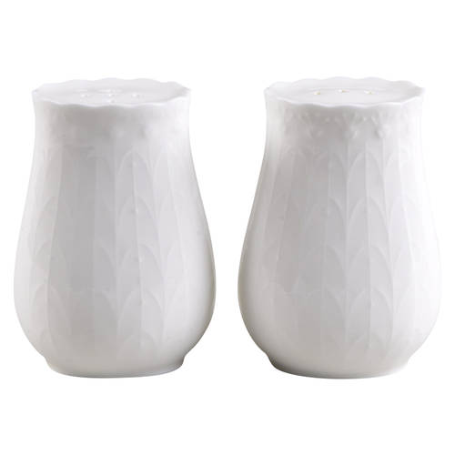White Silk Salt & Pepper Set