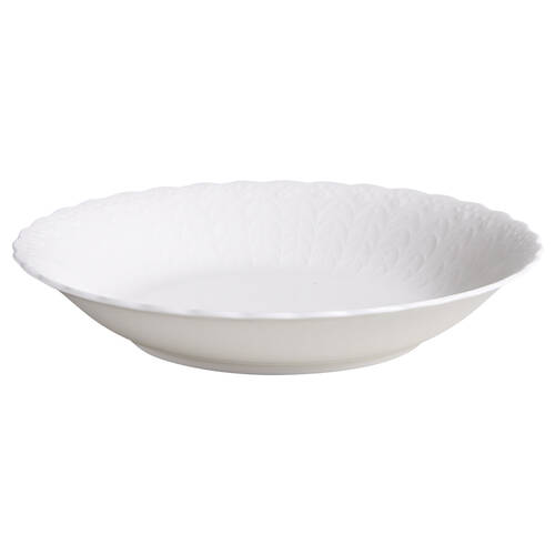 White Silk Coupe Soup Bowl