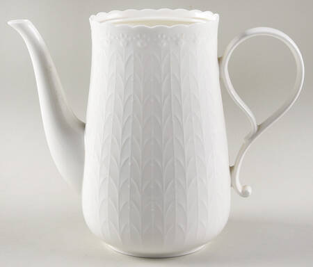 White Silk Coffee Pot No Lid