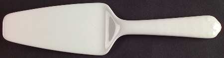 White Silk Solid Ceramic Pie/Cake Server