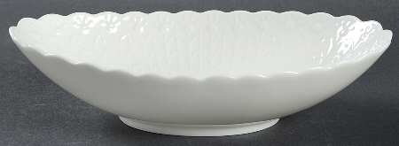 White Silk Oval Bon Bon