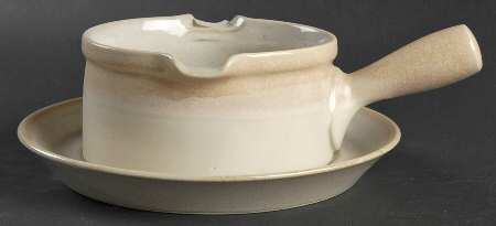 White Tie Gravy Boat & Underplate