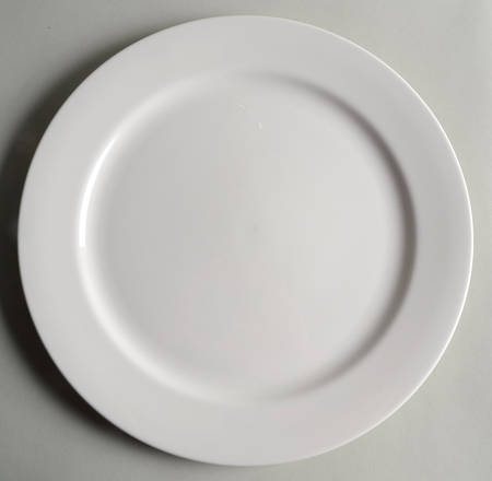 White Velvet 12" Chop Plate (Round Platter)