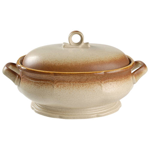 Whole Wheat 2 Quart Oval Covered Casserole