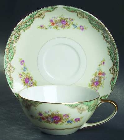 Windsor Castle Flat Cup & Saucer Set