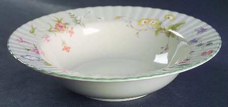 Wildflowers Rim Fruit/Dessert (Sauce) Bowl