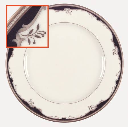Winston Black Dinner Plate