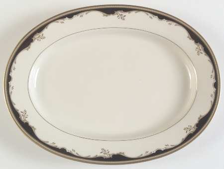 Winston Black 14" Oval Serving Platter