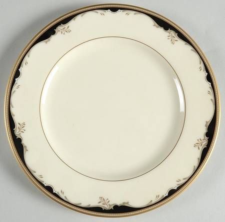 Winston Black Salad Plate