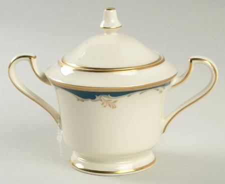 Winston Blue Sugar Bowl & Lid