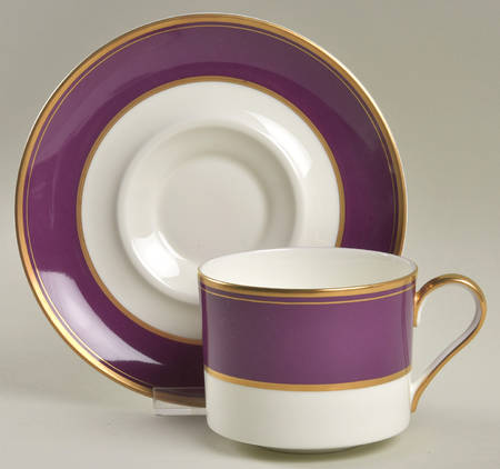 Wineberry Flat Cup & Saucer Set by Mikasa