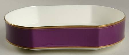 Wineberry 10" Oval Vegetable Bowl