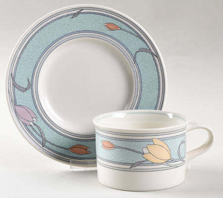 Winsome Flat Cup & Saucer Set
