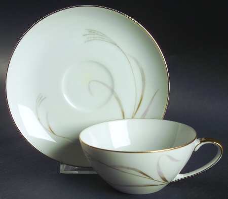 Wind Swept Flat Cup & Saucer Set