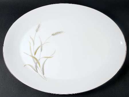 Wild Wheat 16" Oval Serving Platter