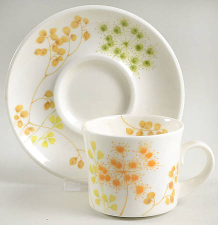 Woodcliff Flat Cup & Saucer Set