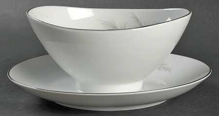 Wood Song Gravy Boat with Attached Underplate