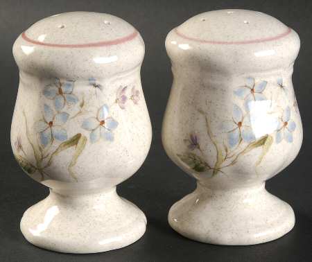 Wood Violets Salt & Pepper Set