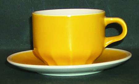 Yellow Crocus Flat Cup & Saucer Set
