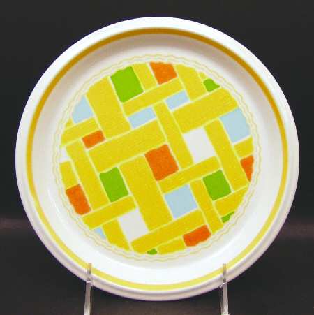 Yellow Denim Salad Plate