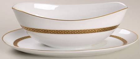 Yorkshire Gravy Boat with Attached Underplate