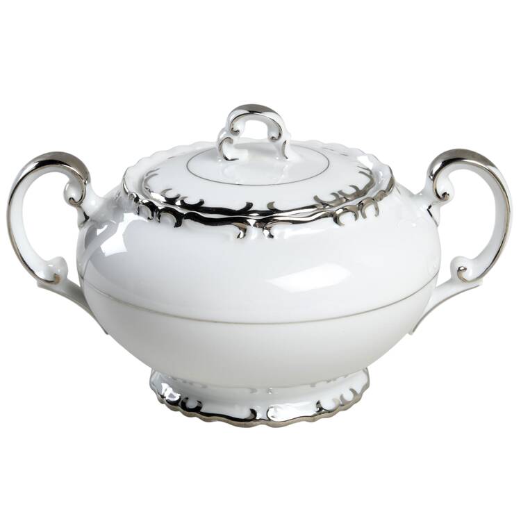Silver Baroque Sugar Bowl & Lid