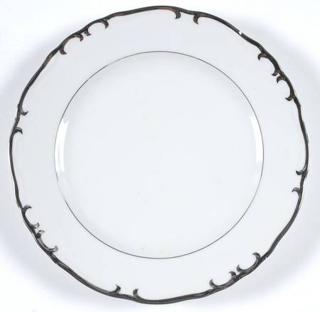 Silver Baroque Salad Plate