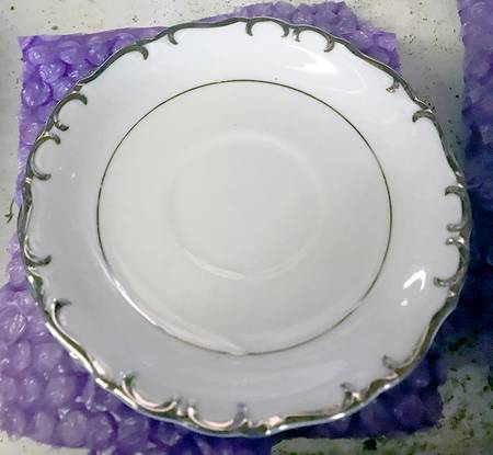 Silver Baroque Saucer