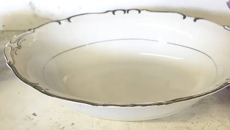 Silver Baroque 10" Oval Vegetable Bowl