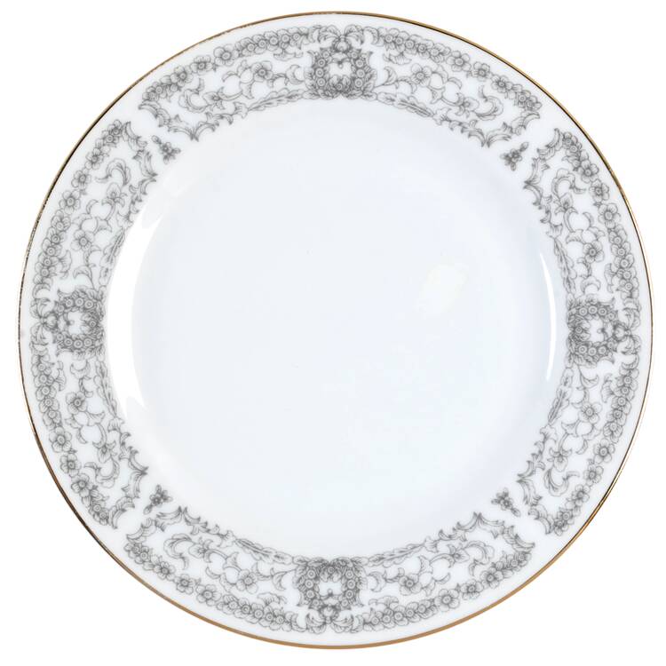 Grey Renaissance Bread & Butter Plate