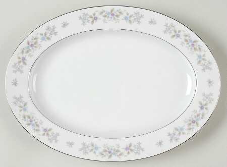 Jessamine 12" Oval Serving Platter by Mimosa